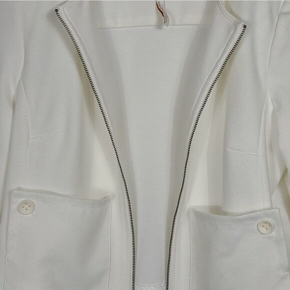 Laundry by Shelli Segal White Zip Crop Jacket - Picture 7 of 8